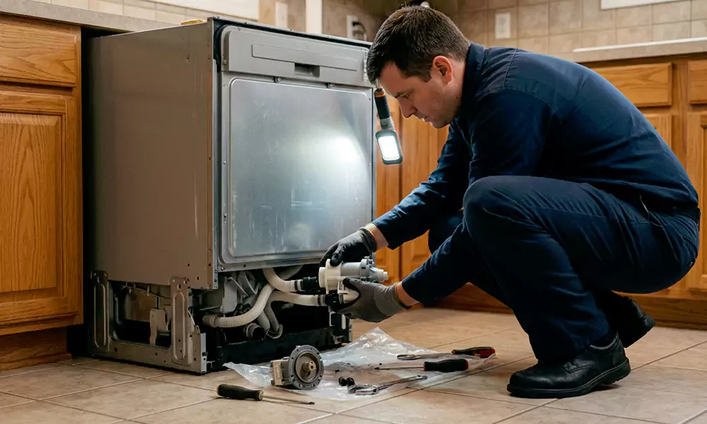 Dishwasher Pump Replacement in Pittsfield, MA