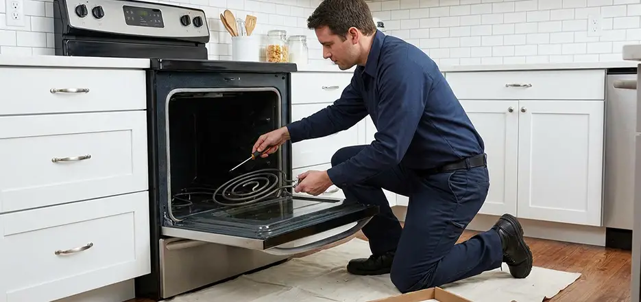 Oven Lower Heating Element Replacement in Pittsfield